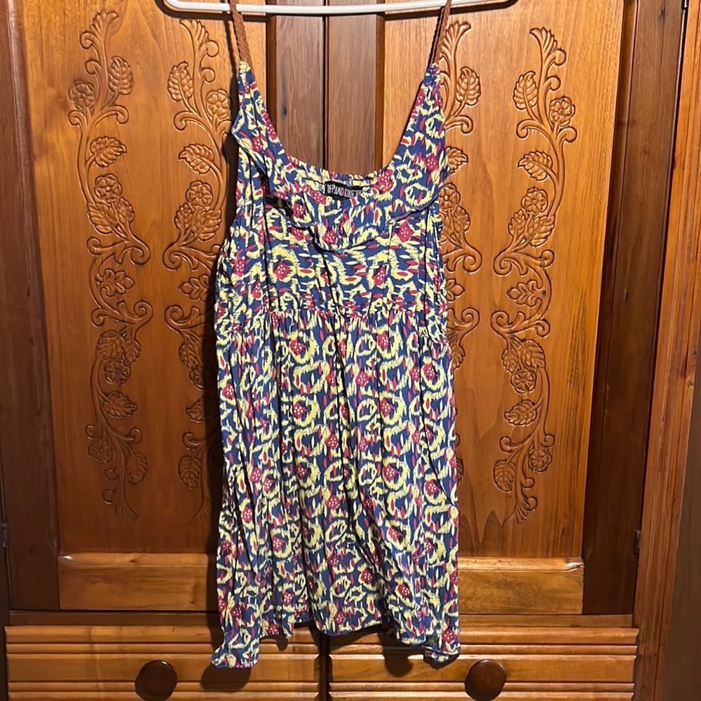 Pyramid collection tunic with elastic back bodice and duffle front